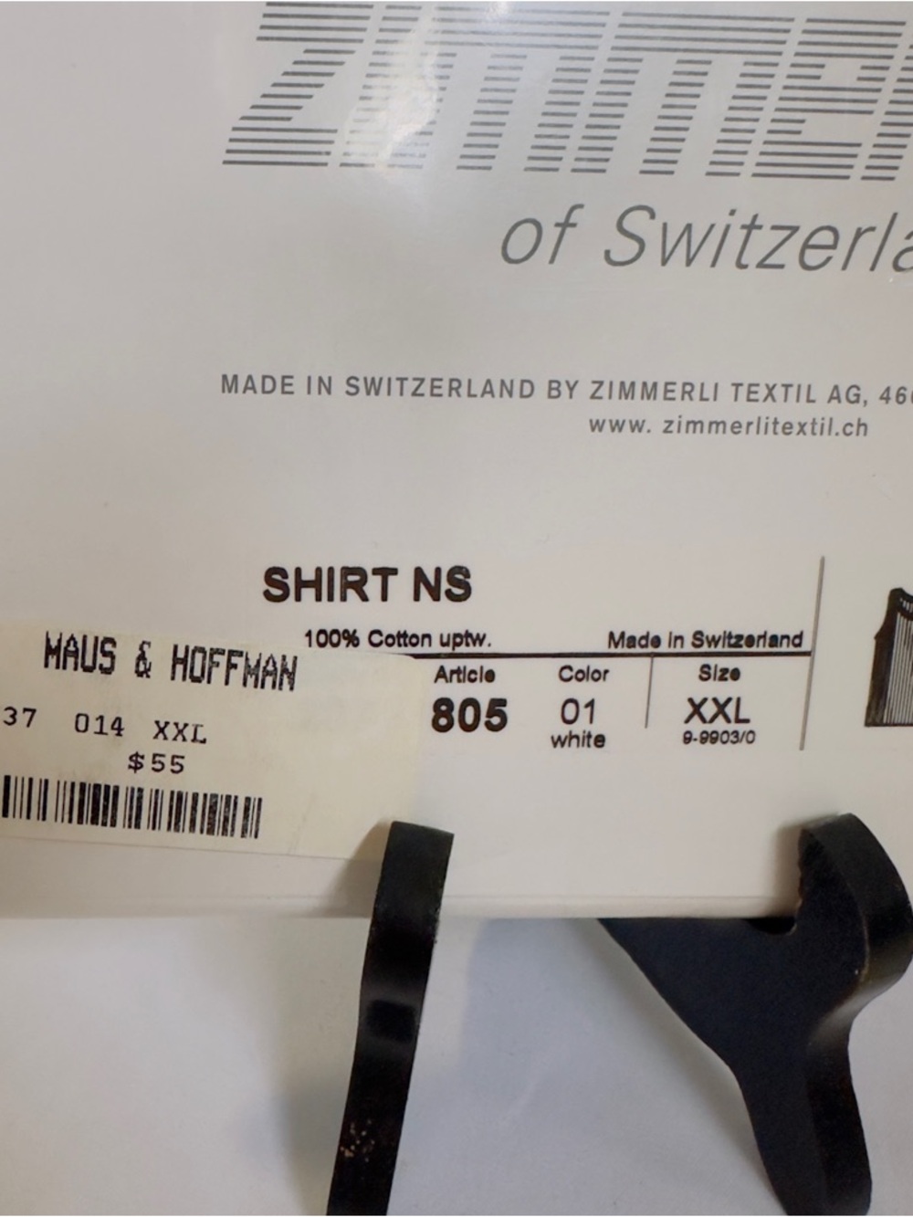 NWT Zimmerli of Switzerland Sleeveless Ribbed White Tank Top #207 Class 805 XXL - Picture 4 of 10